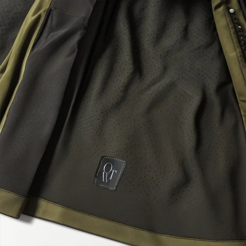 Unisex Dark Brown Polyester Pongee Windbreaker Thick Insulated Waterproof Outdoor Winter Coat Raincoat Jacket Rainwear